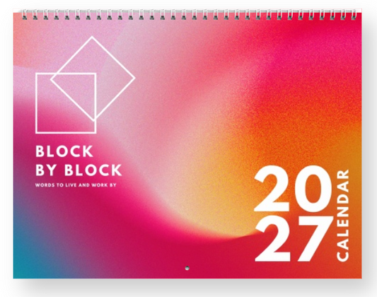 Block by Block: A 2027 Wall Calendar